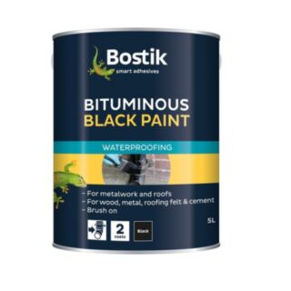 Bostik Bituminous Black Paint 5Ltr