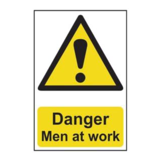 Danger Men At Work - Pvc (400 X 600mm)