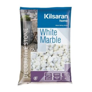 Kilsaran Decorative Stone 25Kg White Marble 6-10mm